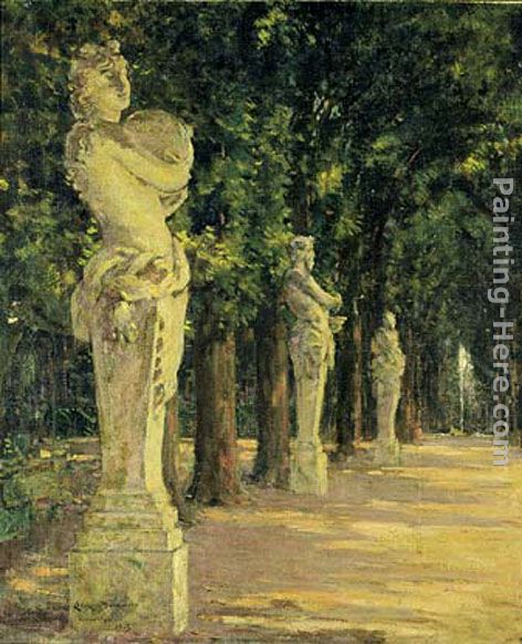 Allee de l'Ete, Versailles painting - James Carroll Beckwith Allee de l'Ete, Versailles art painting